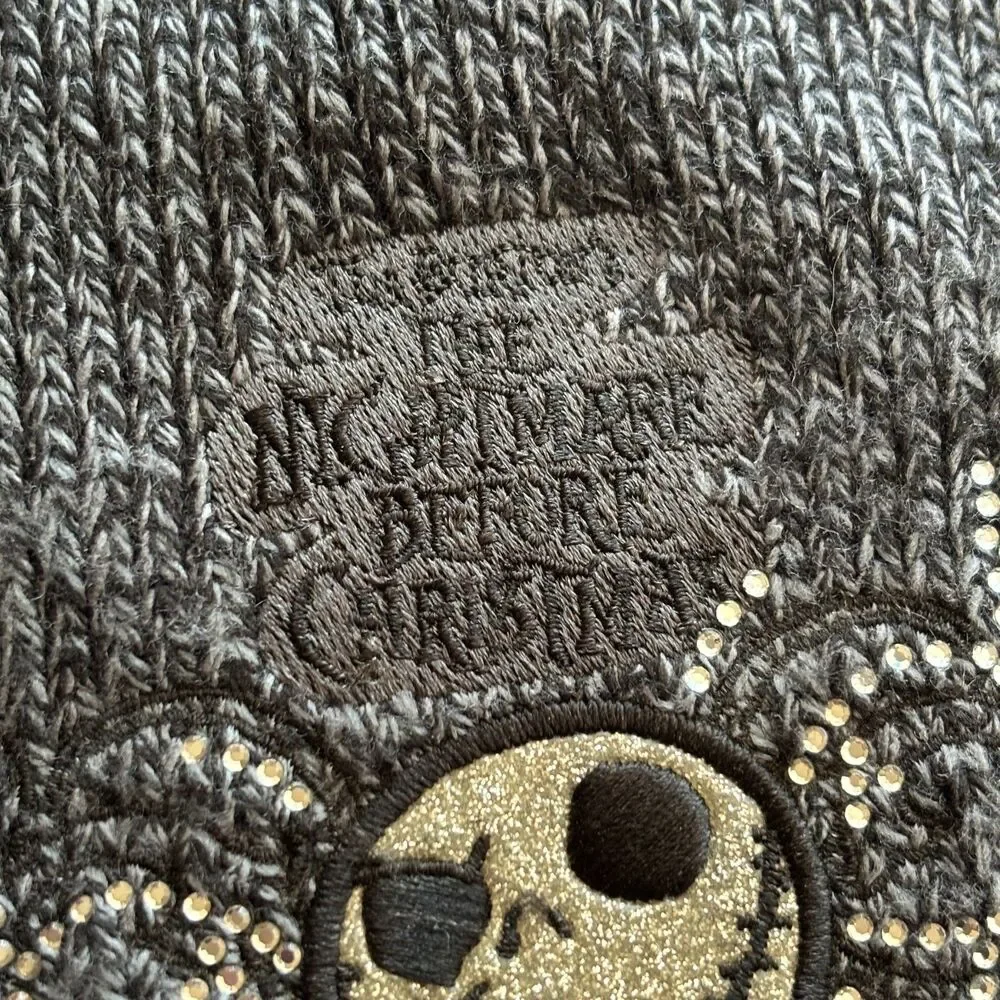 Nightmare Before Christmas Disney Parks Resort Scarf Halloween Jack Skeleton OS